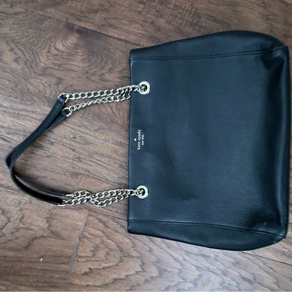 Kate, spade, black, leather purse